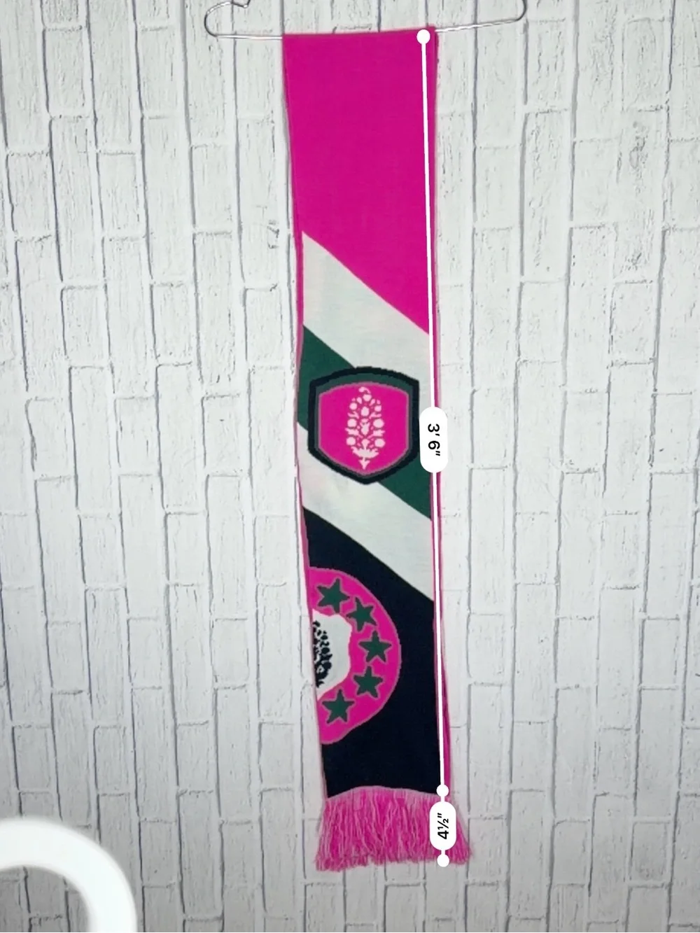 💗 Free People Movement Element Varsity Scarf Candy Pink NWT